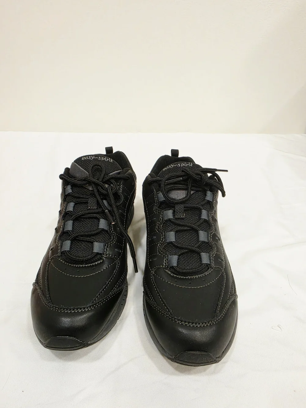 Easy Spirit Women's Roadrun Black Lace-Up Walking Sneakers